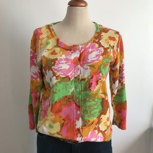 Fylo -  Button up  Colourful Floral Cardigan